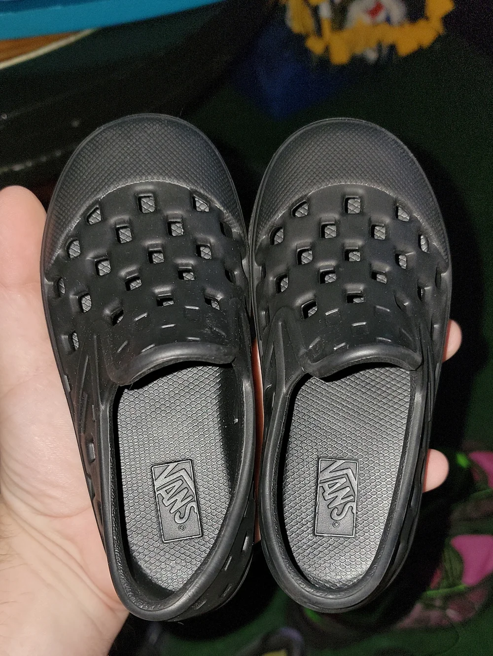 Vans Kids' Black Slip-On Clog